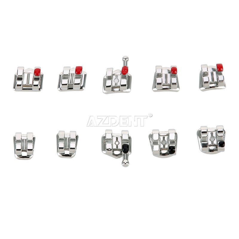 Dental Orthodontic Brackets Braces Mini Roth 022 Hook 345/1st Molar Buccal Tubes gallery