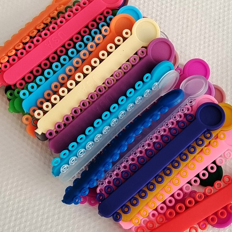1008PCS Ortho Dental Ligature Rubber Ties Bands Braces Orthodontic Elastic Bands gallery