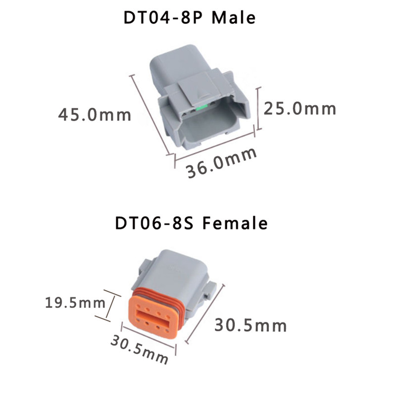 DT Series 2 3 4 6 8 12 Pin Deutsch Male Female Car Connector Kit Plug Waterproof gallery