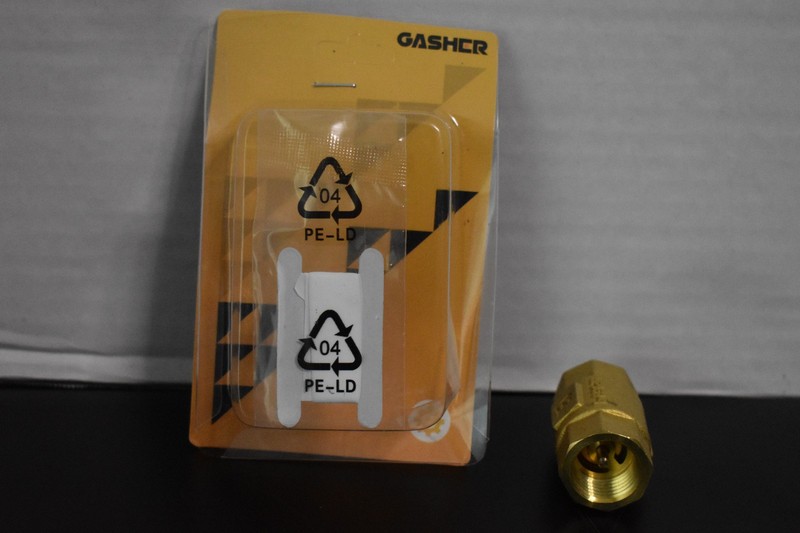 GASHER CHECK VALVE DN15 3/4″ NPT In-Line Check Valve Brass Spring Loaded Inline