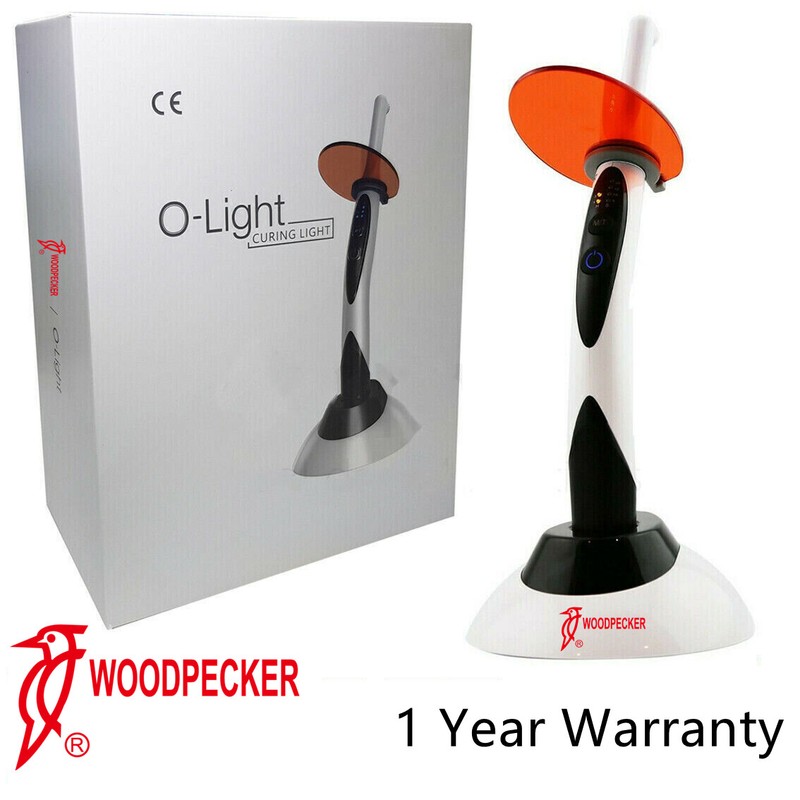 100% Woodpecker O-Light Dental Curing Light 1 Sec Cure Lamp 1 Year Warranty