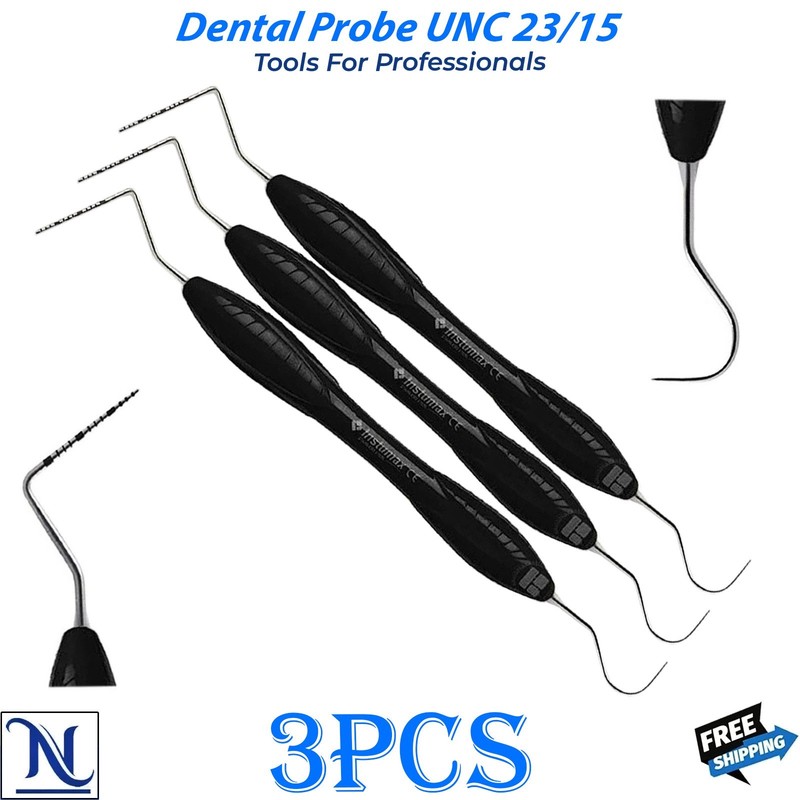 Dental Examination Probe UNC 15 Explorer 23 Double Ended Hollow Handle