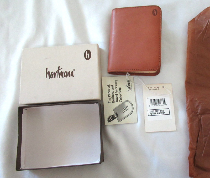 Vintage Hartmann Leather Address petite agenda 4700 belt 662 Wallet 4.5×6″ *read