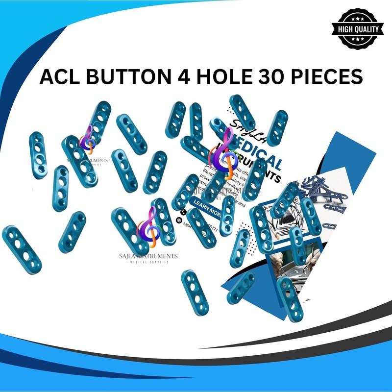 ACL Endo Button 4 Holes Surgical 30 Pcs Orthopedic Surgical Instruments by Sajla gallery