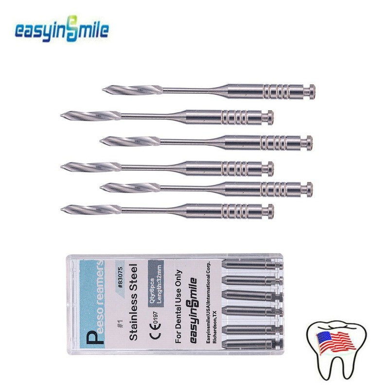 Dental Peeso Reamers Gates Drill Endo Peeso Reamers Gate Burs File Stainless 6pc