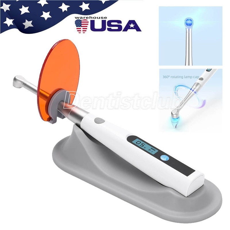 Dental LED Curing Light Lamp 1 Second Solidification 800-1400mw/cm² 440-480nm