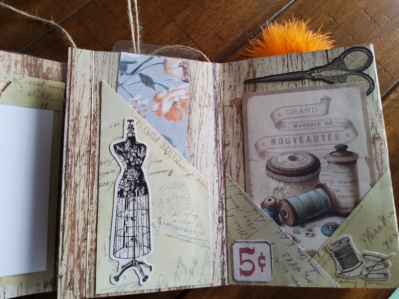 New Junk Journal Handmade Booklet Book Vintage "LITTLE THINGS" Pockets Ephemera gallery