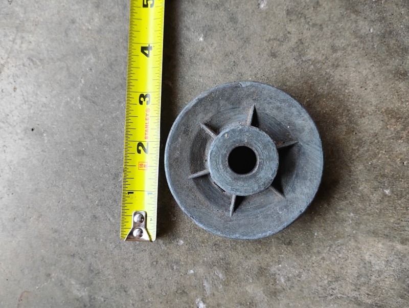Die Cast 3 in. Zinc Single V Grooved Pulley 1/2″ Bore