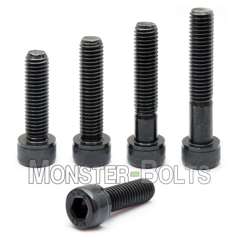#10-32 Socket Head Cap Screws, Alloy Steel w/ Black Oxide, US SAE Fine Thread
