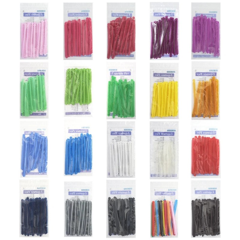 1000 Pcs Dental Orthodontic Ligature Ties Braces Elastics Rubber Bands Ligadura gallery