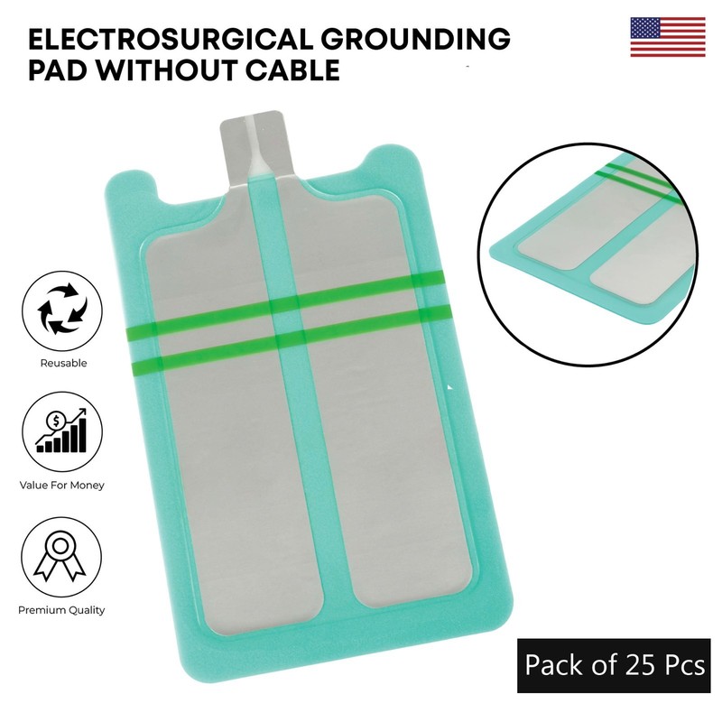 Electrosurgical Grounding Pad Without Cable Bipolar Electrosurgical ESU Pads