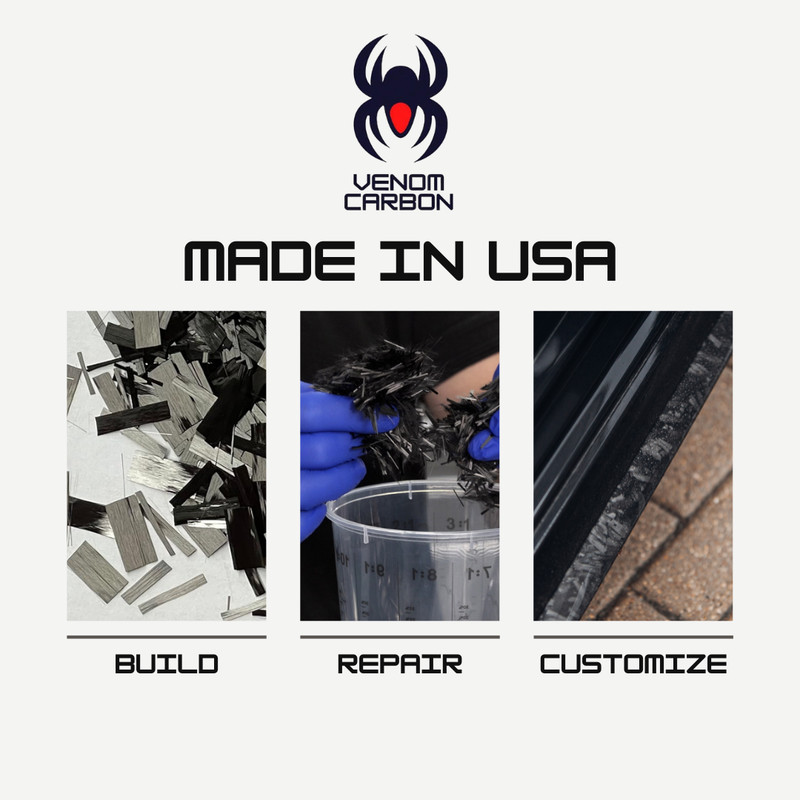 1/2" Chopped Carbon Resin Kit: 1 lb (making FORGED composites) gallery