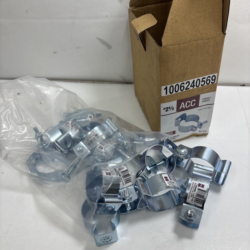 (15 Pack) 2-1/2″ Conduit Hanger with bolt & nut for EMT, IMC, RMC, PVC conduit