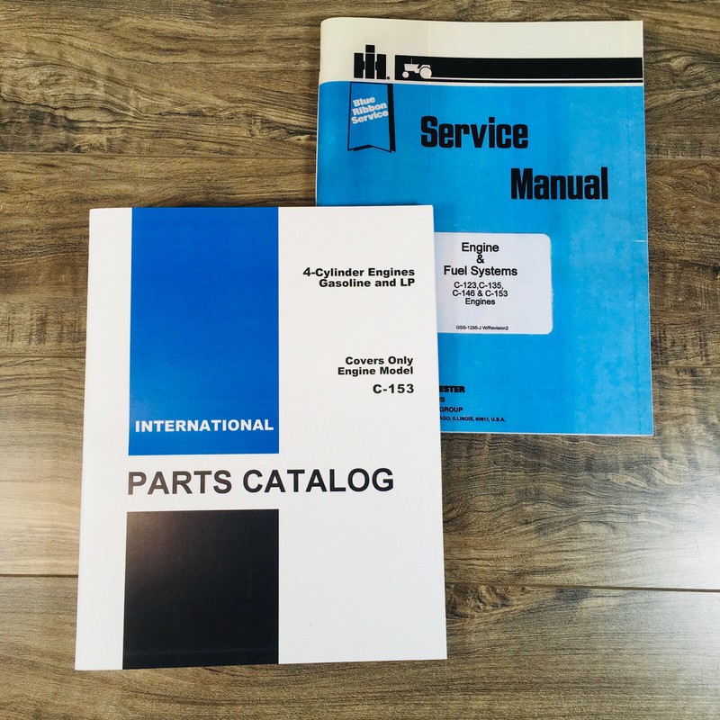 International C153 Gas Engine Service Parts Manual Set For 3514 2444 Tractors Ih