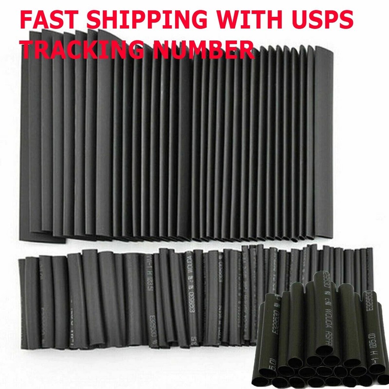 127pcs Heat Shrink Tubing Electrical Wire Insulation Cable Connection Sleeve Kit