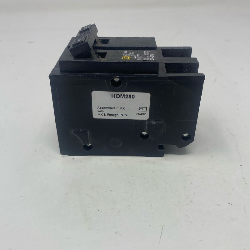Square D Homeline HOM280 80A 2-Pole Circuit Breaker, Black gallery