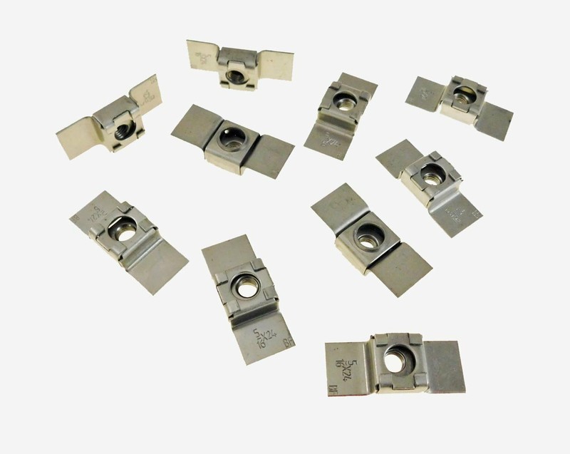 10 Pack 5/16-24 (Fine Thread)Floating Cage Nut – Weldable Stamping NR 51624