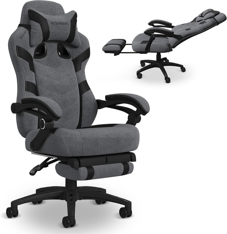 110 Pro Ergonomic Gaming Chair with Footrest for Adults – Comfortable Office Gam