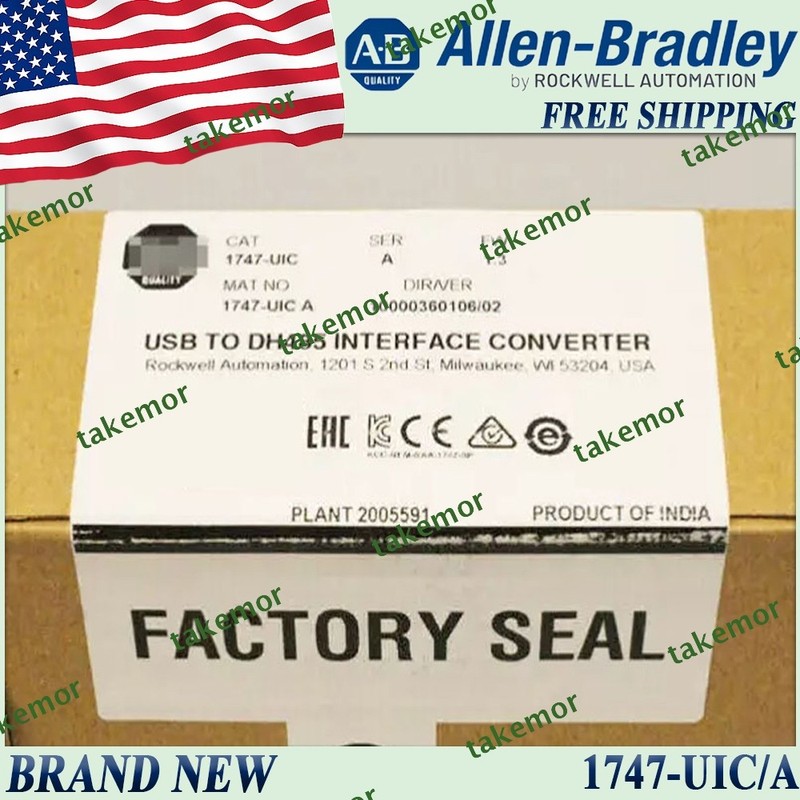 1PC New in Box AB 1747-UIC/A PLC Converter Free Ship 1747-UIC ser A 1747UIC serA