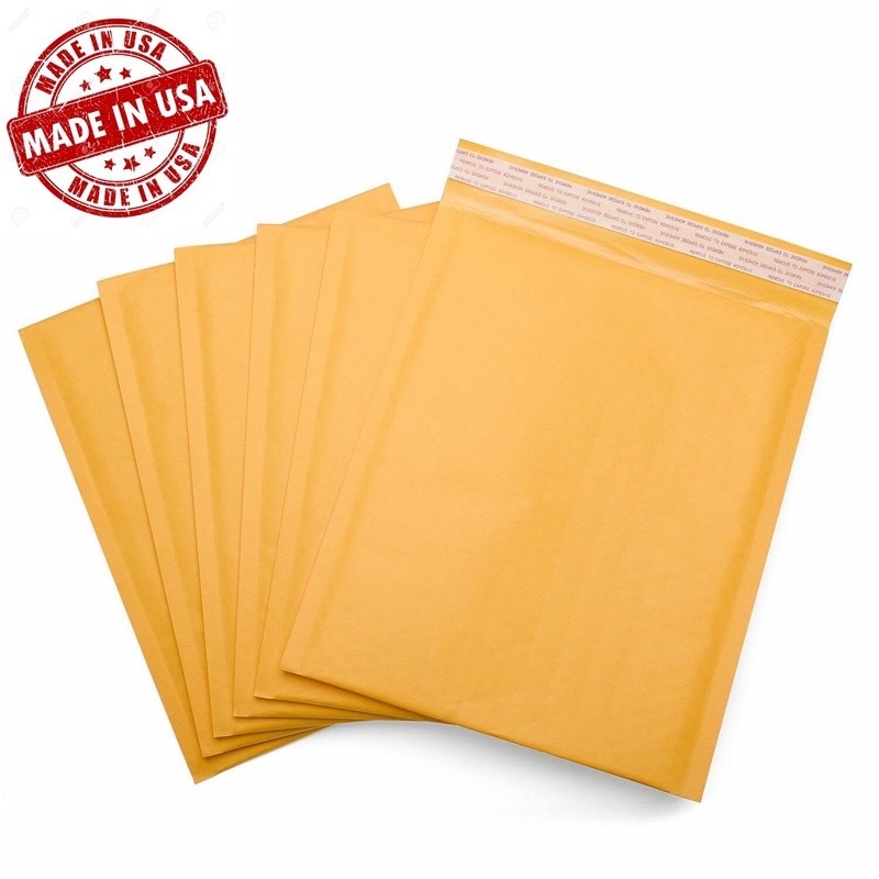 200 #1 7.25x11 Yellow Kraft Bubble Mailers Envelopes Shipping Bags gallery