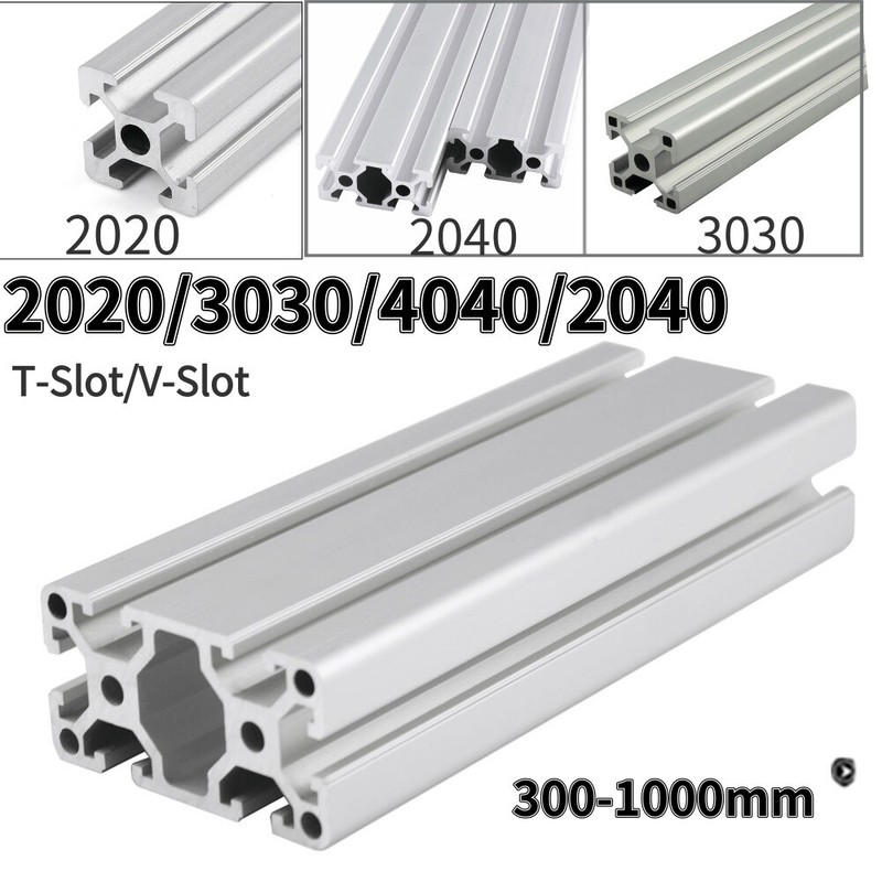 2020 3030 4040 2040 Extrusion Anodized T Slot / V Slot Linear Rail 300-1000mm