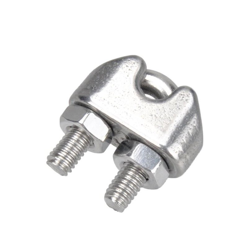 YAMASO 20PCS 1/8 Inches M3 Stainless Steel Wire Rope Cable Clip Clamp gallery