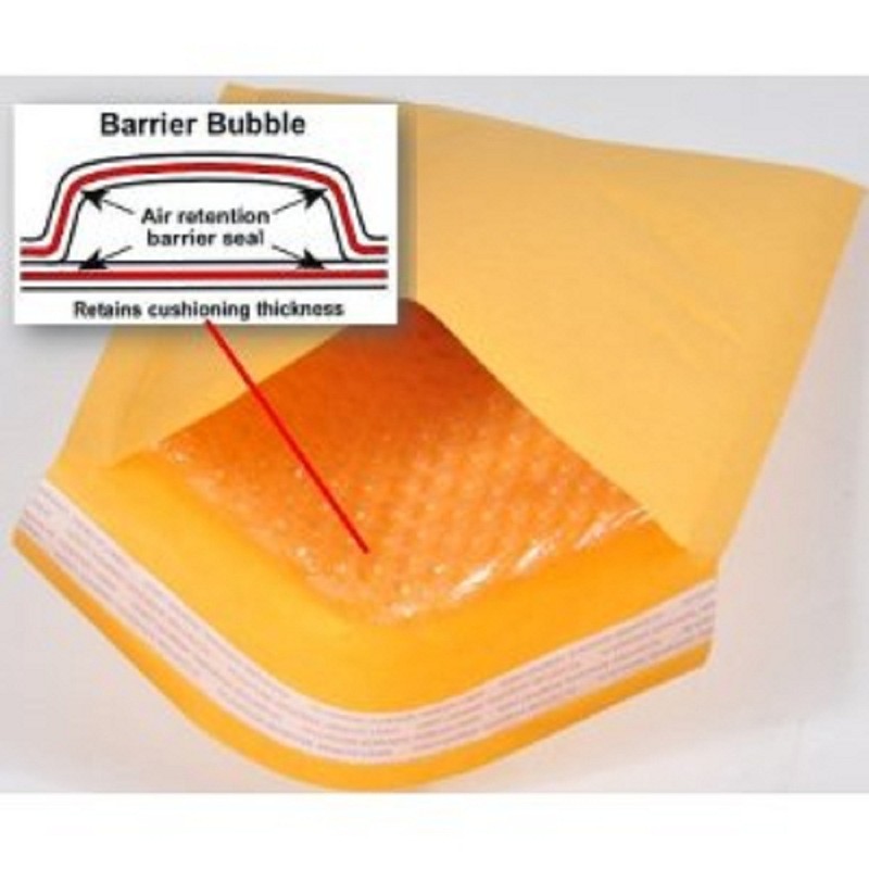 Polycyberusa® 500 #000 4 X 7 Kraft Bubble Mailers Padded Envelopes 500KF000 gallery