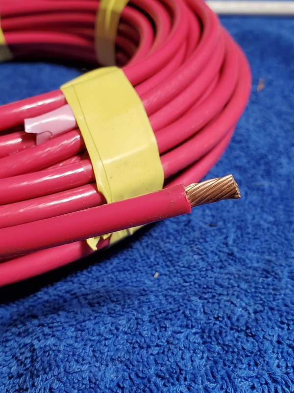 6 AWG THWN-2 Wire 70′ Red Stranded Insulated Copper #6 70ft 600V THHN