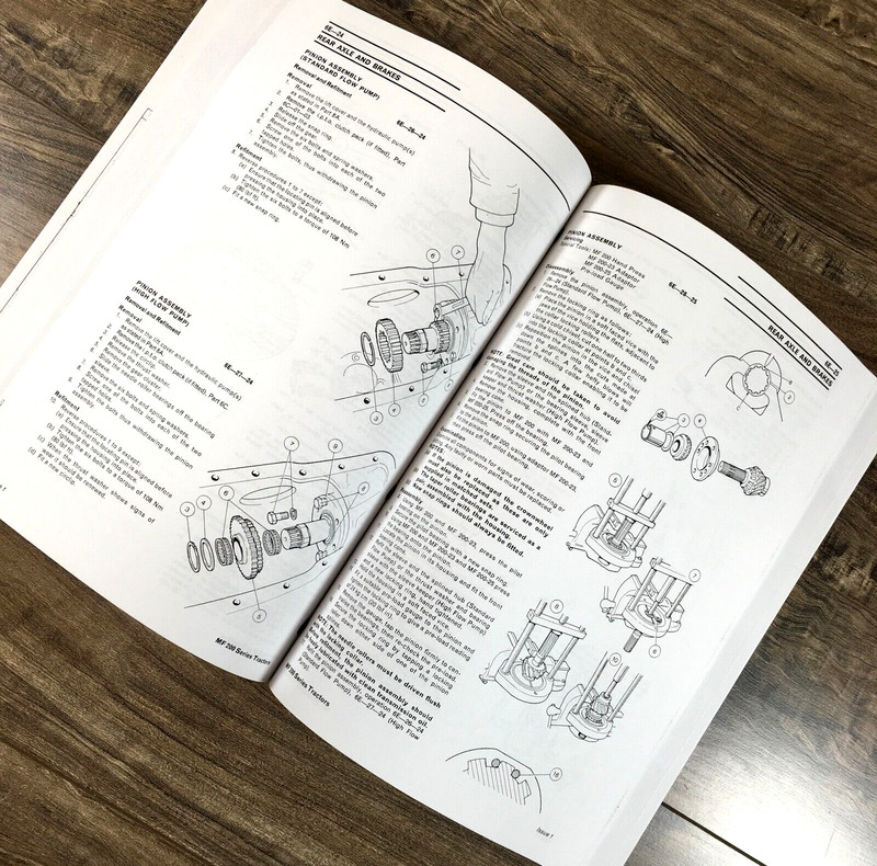 Massey Ferguson MF 200 Series MF 270 283 Tractor Service Manual Repair Workshop gallery