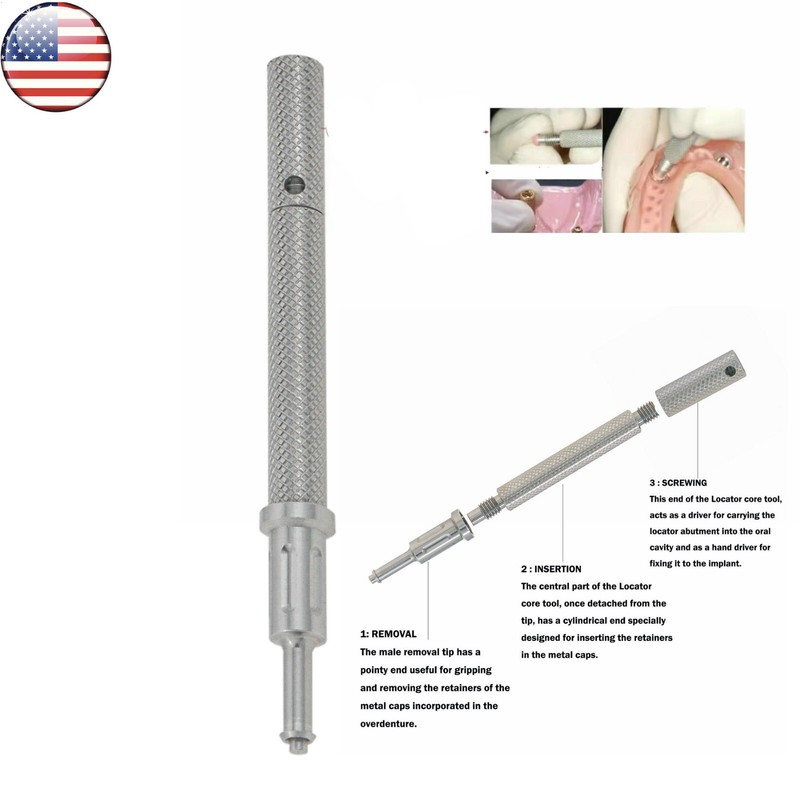 US Dental Hiossen Regular 3-5mm Attachment Abutment & Overdenture Male Caps Kits gallery