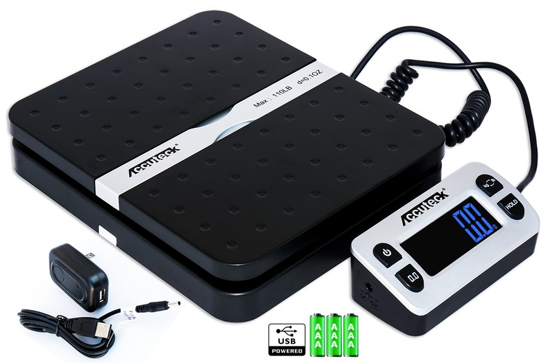 Accuteck ShipPro W-8580 110lbs x 0.1 oz Black Digital shipping postal scale