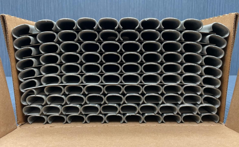 10,000 x 3/4" 15100B 15 Gauge C-Rings Blunt Point Hog Ring Made In USA gallery