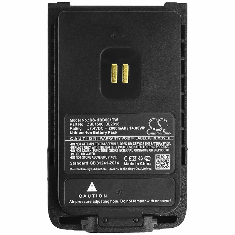 New 2000mAh Battery for Hytera BD500,Hytera BD505,Hytera BD555,P/N:BL1506 BL2018