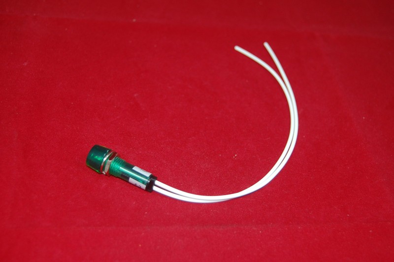 10Pcs 120V AC 10mm Green Mini LED Pilot Lights CYLINDRICAL Cap with wire
