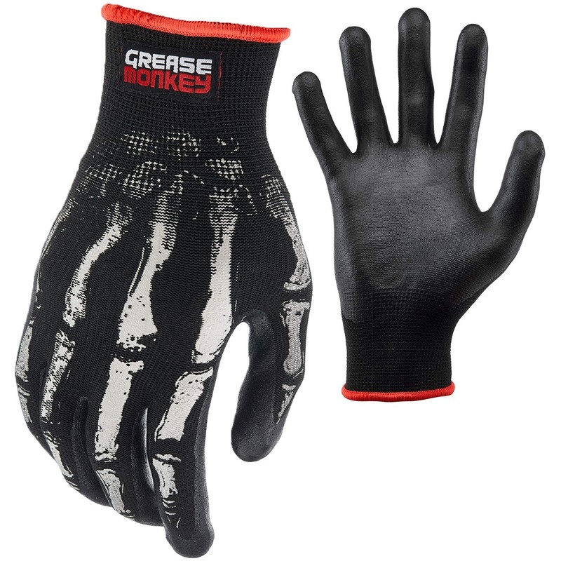 Bone Series Foam Nitrile Mechanic Gloves with Grip, Work Gloves and All Purpo…