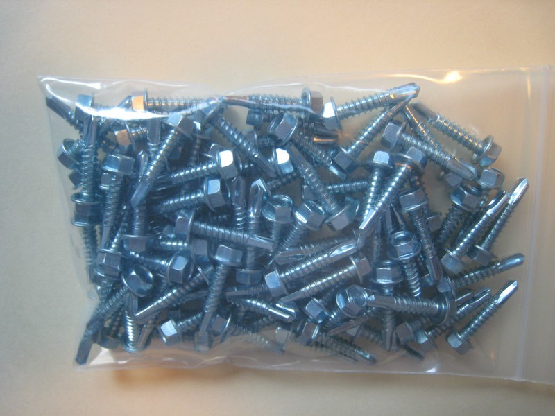 Screw Sheet Metal #12 X 1" LG Self Drilling Hex Washer Head 500pcs. gallery