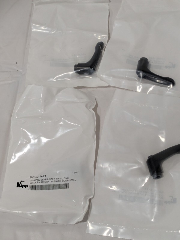 KIPP Adjustable Clamping Handle 1/4-20 Thread, Die Cast Zinc Qty 8 K0122.1A21 gallery