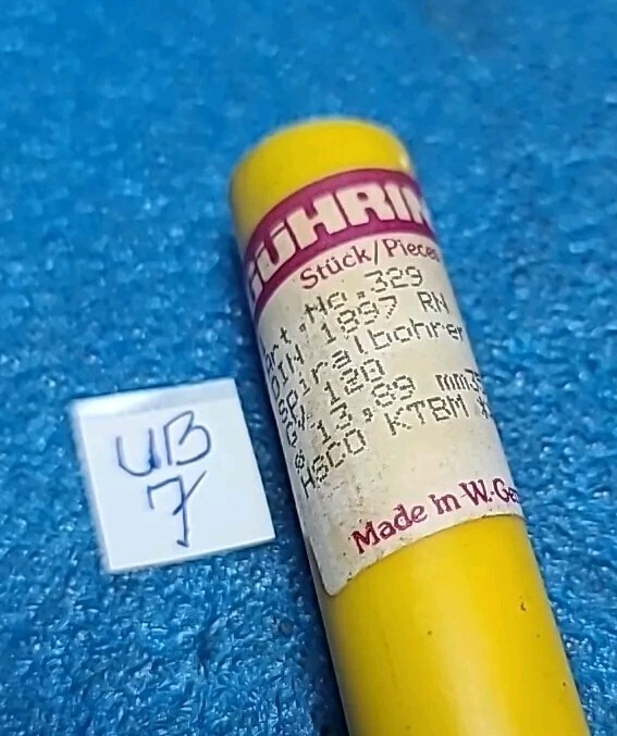 GUHRING NO . 329 DIN 1897 RN SPIRALBOHRER GV120 # 13,89MM 35/64 HSCO