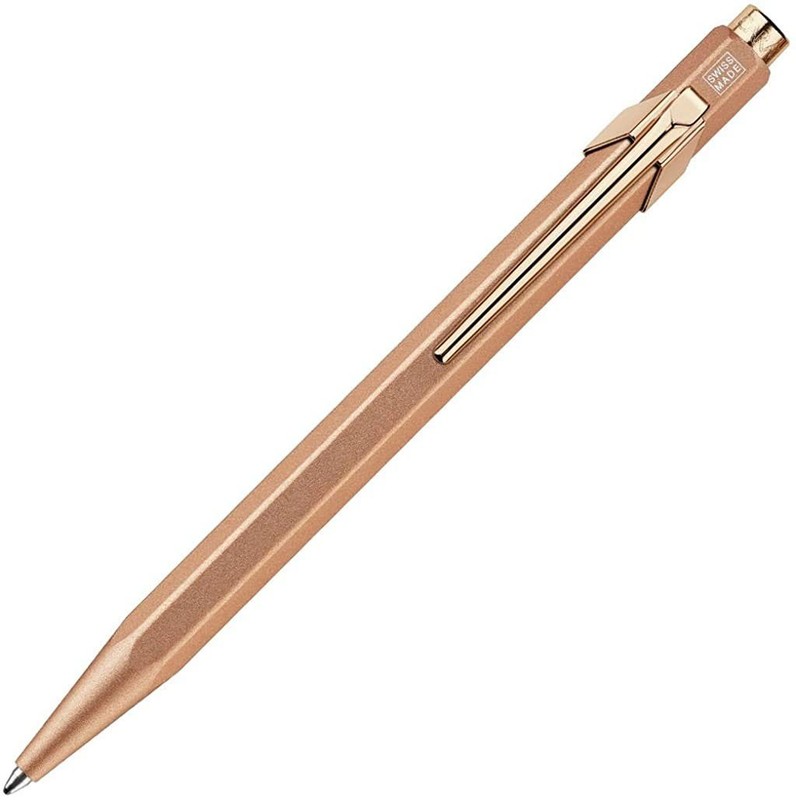 Caran Dache Ballpoint Pen, Brut Rose, with Goliath Blue Medium Cartridge, 849.99
