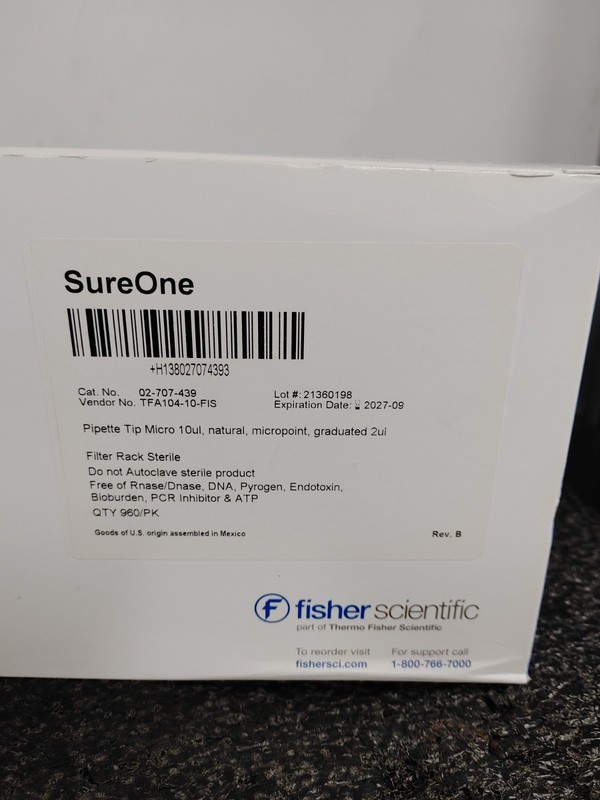 960 Box FISHERBRAND 02-707-439 Aerosol Barrier Pipette Tips gallery