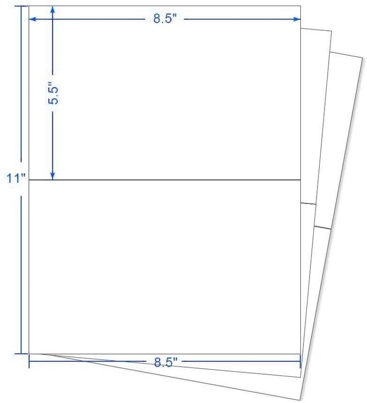 50-2000 Half Sheet Address Shipping Labels Blank Page 8.5 x 5.5 Self Adhesive gallery