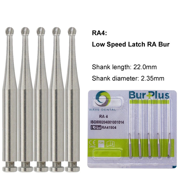 WAVE Dental Round Burs Carbide Latch Burs RA 1 2 3 4 5 6 7 8 LA Slow Speed PRIMA gallery
