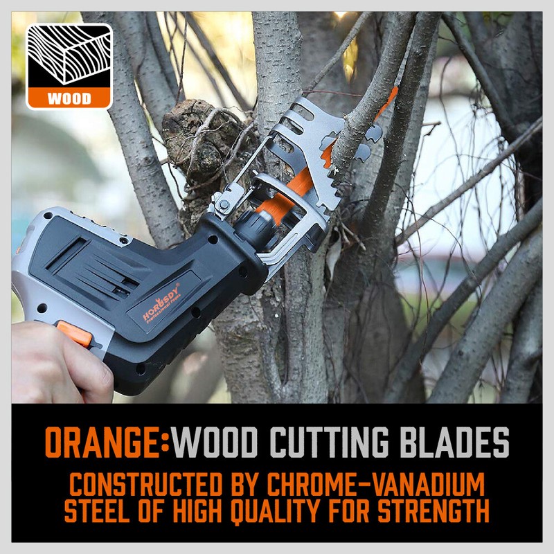 34 PC Reciprocating Saw Blade Set Metal Woodcutting Pruning With Organizer Pouch gallery
