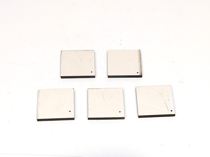 1″x1″ PZT-880 Navy III Piezoelectric Plate 750kHz Ultrasonic Transducer Crystal