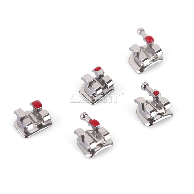 AZDENT Dental Orthodontic Brackets Braces Metal Mini Roth.022 Hooks 345 USA gallery