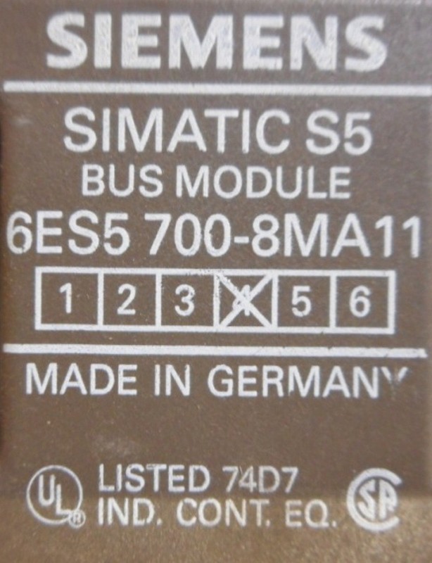 SIEMENS, SIMATIC S5 BUS MODULE, 6ES5 700-8MA11, LOT OF 2 gallery