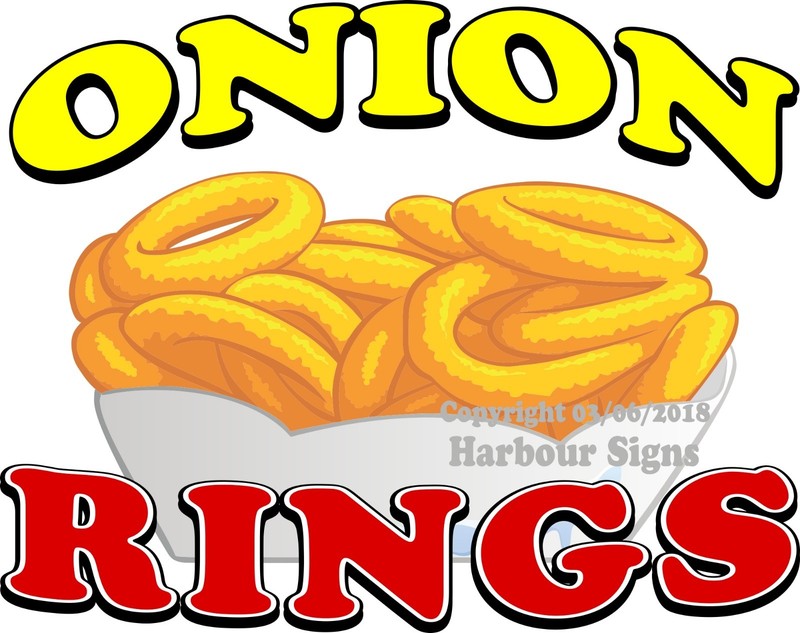 Onion Rings DECAL (CHOOSE YOUR SIZE) Food Truck Concession Vinyl Sticker gallery