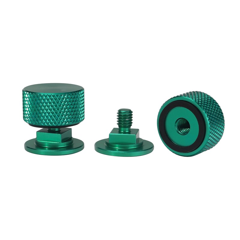 1 Pair Welding Hood (Pipeliner) Fasteners Aluminum (Green Textured Surface) gallery