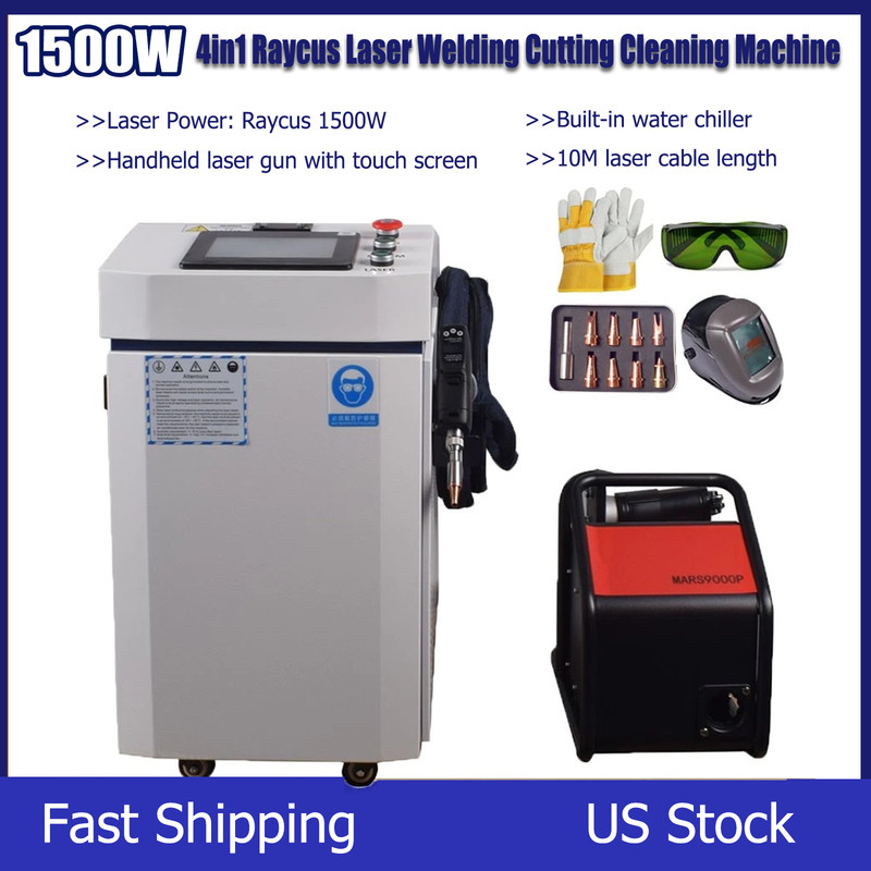 1500W 4in1 Raycus Handheld Laser Welder Laser Welding Cutting Cleaning Machine
