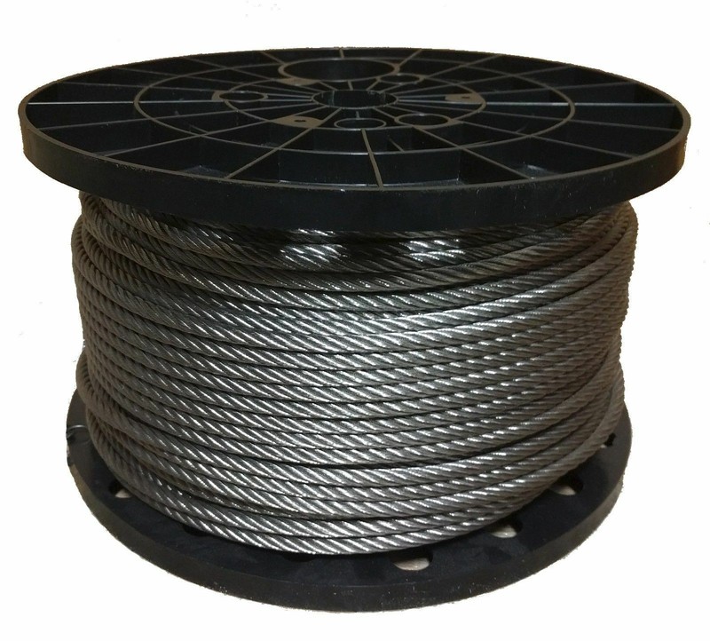 5/16″ Stainless Steel Aircraft Cable Wire Rope 7×19 Type 304 (600 Feet)